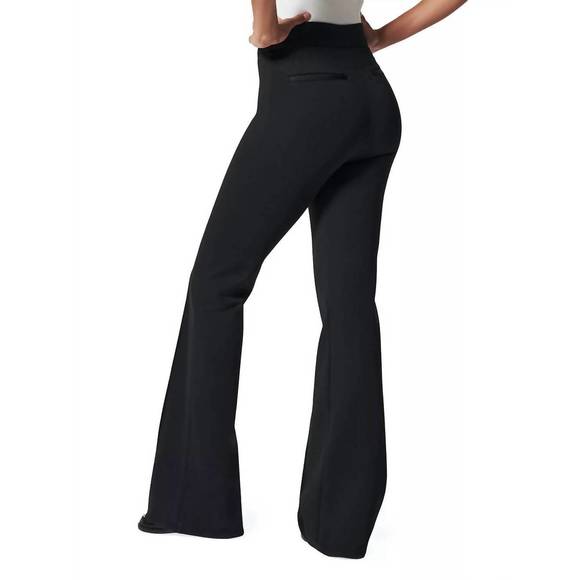 NEW SPANX perfect fit ponte flare pant in classic black - Picture 2 of 3